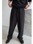 Siyah Baggy Keten Pantolon 2