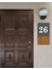 Dikey Metal Kompozit - Ahşap Apartman -Daire Otel Ofis Kapı Numarası Antrasit - Kapı No 26 3