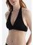 Siyah Üçgen Geniş Bikini Üst 4