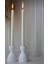 Modern beyaz çift şamdan, beton malzeme, 28x13 cm şık dekorasyon ürünü 5