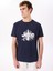 Bisiklet Yaka Baskılı Lacivert Erkek T-Shirt J5SM-TST7350 3