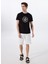 Bisiklet Yaka Baskılı Siyah Erkek T-Shirt J5SM-TST7378 2