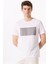 Bisiklet Yaka Baskılı Beyaz Erkek T-Shirt F5SM-TST 2746 1
