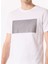 Bisiklet Yaka Baskılı Beyaz Erkek T-Shirt F5SM-TST 2746 4