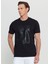 Bisiklet Yaka Baskılı Siyah Erkek T-Shirt ACE091252408_SYH 2