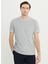 Bisiklet Yaka Düz Açık Gri Erkek T-Shirt ACE091252105_AGR 1