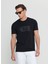 Bisiklet Yaka Baskılı Siyah Erkek T-Shirt ACE091252068_SYH 1