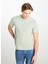 Bisiklet Yaka Mint Erkek T-Shirt ML60UFQ303 Regular Fit Patch Logo 3