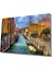 Venedik Şehir Manzaralı Cam Tablo, Ev ve Ofis Duvar Dekoru Hediyelik Büyük Tablo Dayanıklı Cam 1