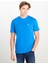 Bisiklet Yaka Saks Erkek T-Shirt ML60UFQA13 Regular Fit Patch Logo 3