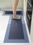 Büyük Boy Mavi Dikdörtgen Su Emici Paspas 118x38 cm, Mutfak ve Banyo İçin 4