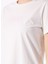 Bisiklet Yaka Baskılı Kırık Beyaz Kadın T-Shirt J5SL-TST7009 5
