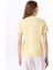 Bisiklet Yaka Baskılı Sarı Kadın T-Shirt J5SL-TST7009 5