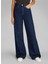 Yüksek Bel Geniş Paça Koyu Indigo Kadın Denim Pantolon K20K2082531AQ 2