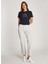 Yüksek Bel Düz Paça Normal Beyaz Kadın Denim Pantolon WW0WW44331YBL 1
