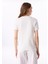 Bisiklet Yaka Baskılı Kırık Beyaz Kadın T-Shirt J5SL-TST7009 4