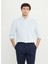 Slim Fit Düğmeli Yaka Mavi Erkek Gömlek ACE020252157_MAV 1