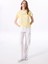 Bisiklet Yaka Baskılı Sarı Kadın T-Shirt J5SL-TST7009 3