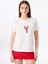 Kırık Beyaz Kadın Relaxed Payetli T-Shirt F5SL-TST0385 3