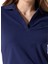 Lacivert Kadın Relaxed Düz Polo T-Shirt J5SL-TST7070 4