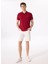 Bordo Erkek Basic %100 Pamuk Polo T-Shirt F5SM-TST 2779 2