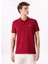 Bordo Erkek Basic %100 Pamuk Polo T-Shirt F5SM-TST 2779 3