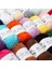 Mia Mini Mercerized Cotton 20'li Paket Renkli El Örgü İpi, Karışık RENKLI%100 Merserize Pamuk El Örgü İpliği, Her Biri 25 Gram / 67 Metre 2