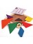 Ahşap Kare Tangram Zeka Oyunu Renkli 7 Parça 11X11CM 2