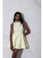 Sarı Volanlı Mini Elbise 12334 3