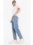 %100 Pamuk 90's Slim Fit Dar Kalıp Yüksek Bel Dar Paça Jean Pantolon E1614AX25SP 4