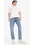 %100 Pamuk 90's Slim Fit Dar Kalıp Yüksek Bel Dar Paça Jean Pantolon E1614AX25SP 5