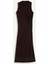 Bodycon Vücudu Saran Yarım Balıkçı Yaka Basic Düz Tül Kolsuz Maxi Abiye Elbise C3519AX25SP 3