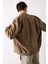 Slim Fit Süet Bomber Mont Ceket Dar Kesim Kolej Yaka Fermuarlı Çift Cepli Mevsimlik Baharlık Hafif A3866AX25SP 2