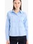Regular Fit Desneli Poplin Uzun Kollu Gömlek Tunik F2724AX25SP 4