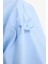 Regular Fit Desneli Poplin Uzun Kollu Gömlek Tunik F2724AX25SP 6