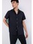 %100 Pamuk Regular Fit Yazlık Polo Yaka Keten Görünümlü Kısa Kollu Gömlek D7551AX25SP 1