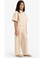 Kız Çocuk Beli Lastikli Wide Leg Geniş Bol Paça Bürümcük Pantolon E1103A825SP 3