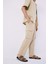 Wide Leg Bol Rahat Kesim Kargo Cepli Keten Görünümlü Yazlık Pantolon B9407AX24SM 2
