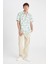 Wide Leg Bol Rahat Kesim Kargo Cepli Keten Görünümlü Yazlık Pantolon B9407AX24SM 6