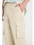 Wide Leg Bol Rahat Kesim Kargo Cepli Keten Görünümlü Yazlık Pantolon B9407AX24SM 8