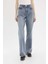 Straight Wide Yüksek Bel Geniş Paça Uzun Jean Pantolon D7979AX25SP 1