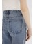 Straight Wide Yüksek Bel Geniş Paça Uzun Jean Pantolon D7979AX25SP 6