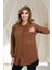 Keten Dantel Detaylı Uzun Kollu Oversize Tunik Gömlek 1