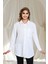 Keten Dantel Detaylı Uzun Kollu Oversize Tunik Gömlek 1