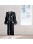Siyah pamuk bornoz, tek parça, konforlu ve şık kullanım için ideal 1