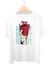 Felix Dies Beyaz Oversize Kalıp Baskılı Kadın T-Shirt 1