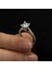 4 Tırnak Swarovski Taşlı Gümüş Yüzük 4