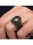 Siyah Taşlı Pençe Motifli 925 Gümüş Erkek Yüzük 3