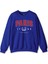Bisiklet Yaka Sweatshirt France Paris Fransa Baskılı Mavi Sweat Yumuşak Sweat 1