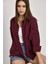 Bordo Çift Cepli Oversize Uzun Basic Gömlek - TCR-6256A 1